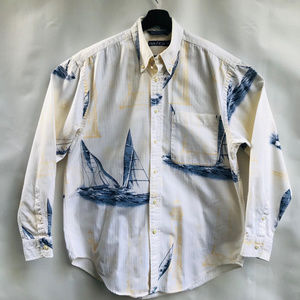 Nautica Sailboat Graphic Vintage 90's Shirt RARE